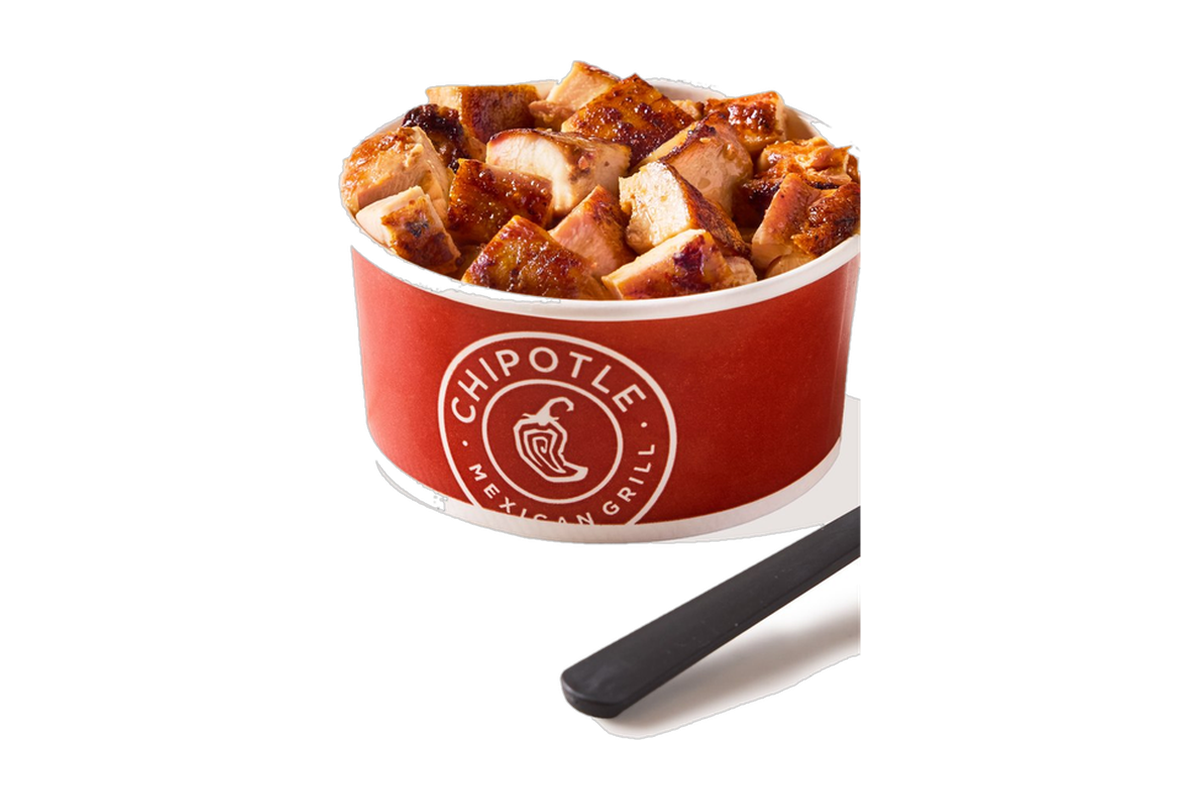 Chipotle protein cup with Adobo chicken