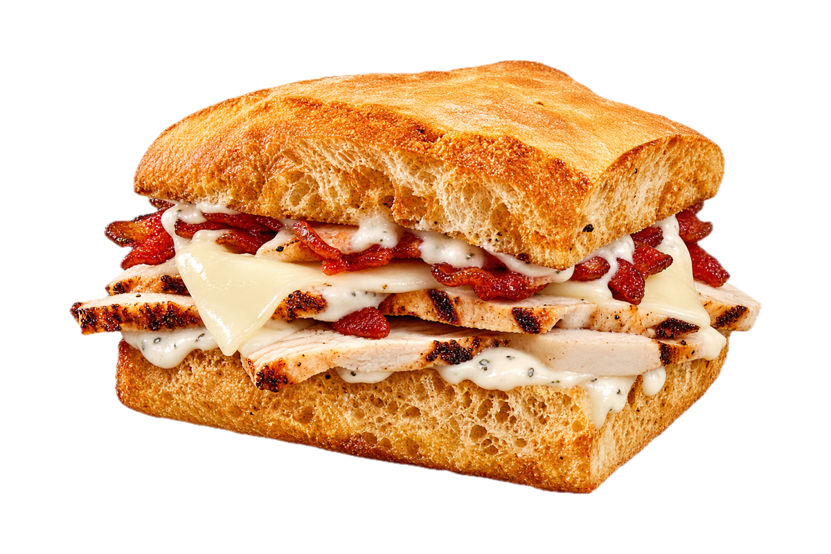 Chicken Bacon Rancher sandwich