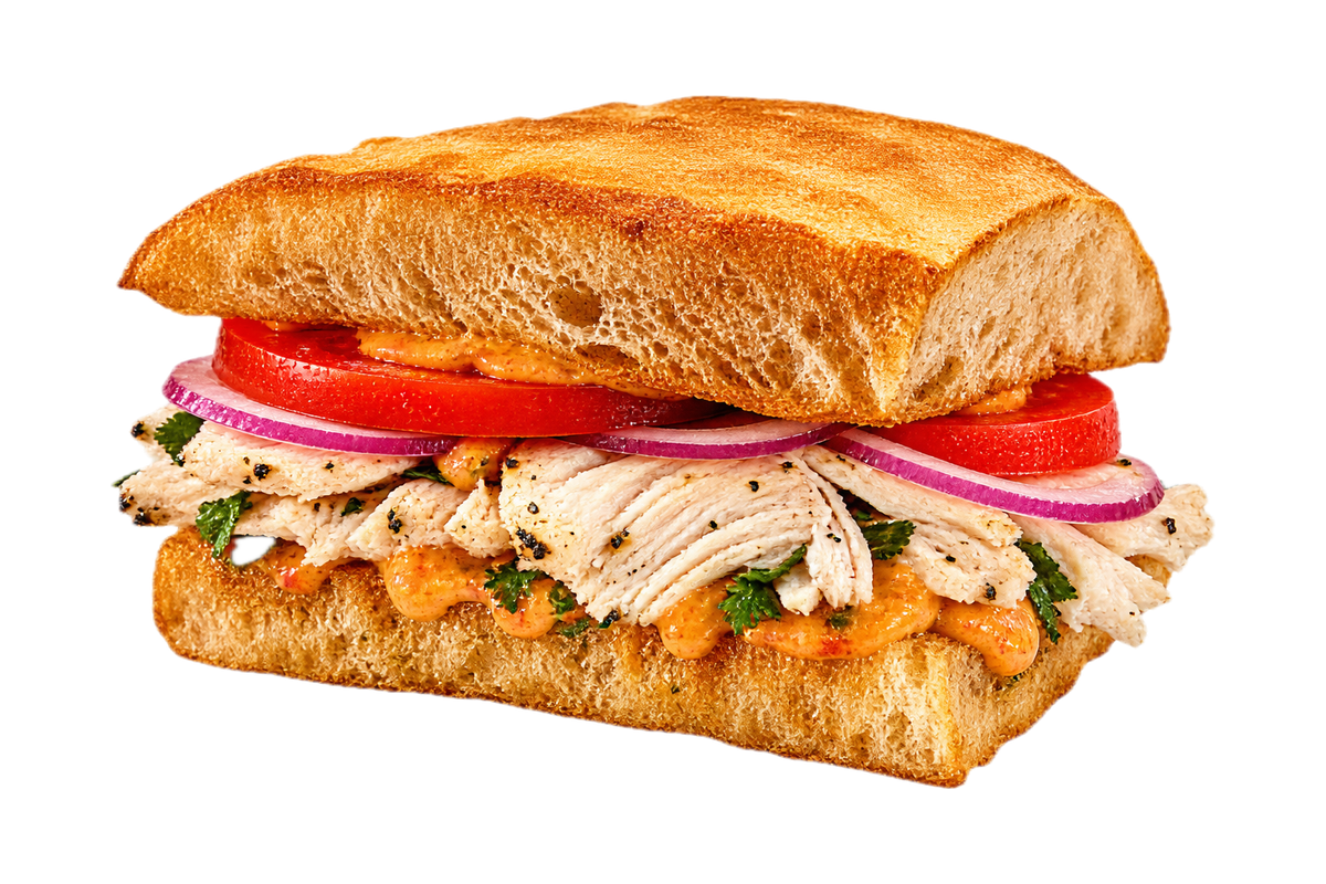 Toasted Frontega Chicken sandwich