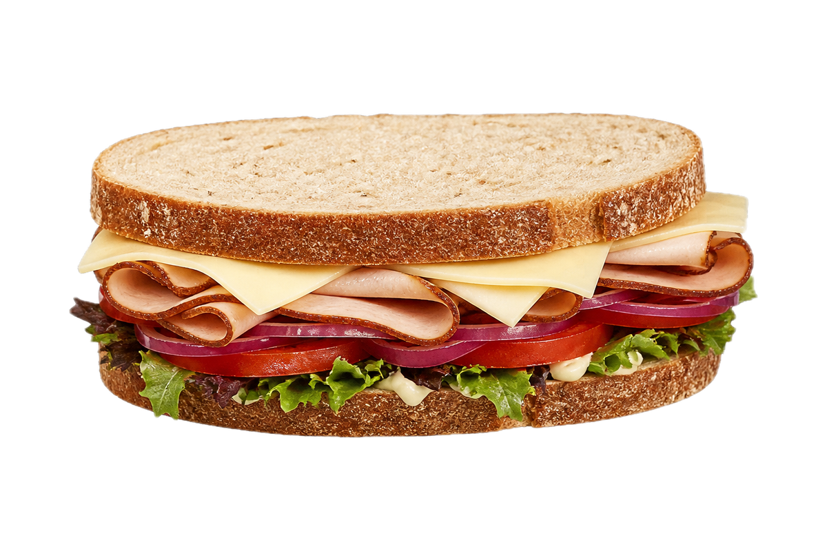Turkey and Cheddar sandwich
