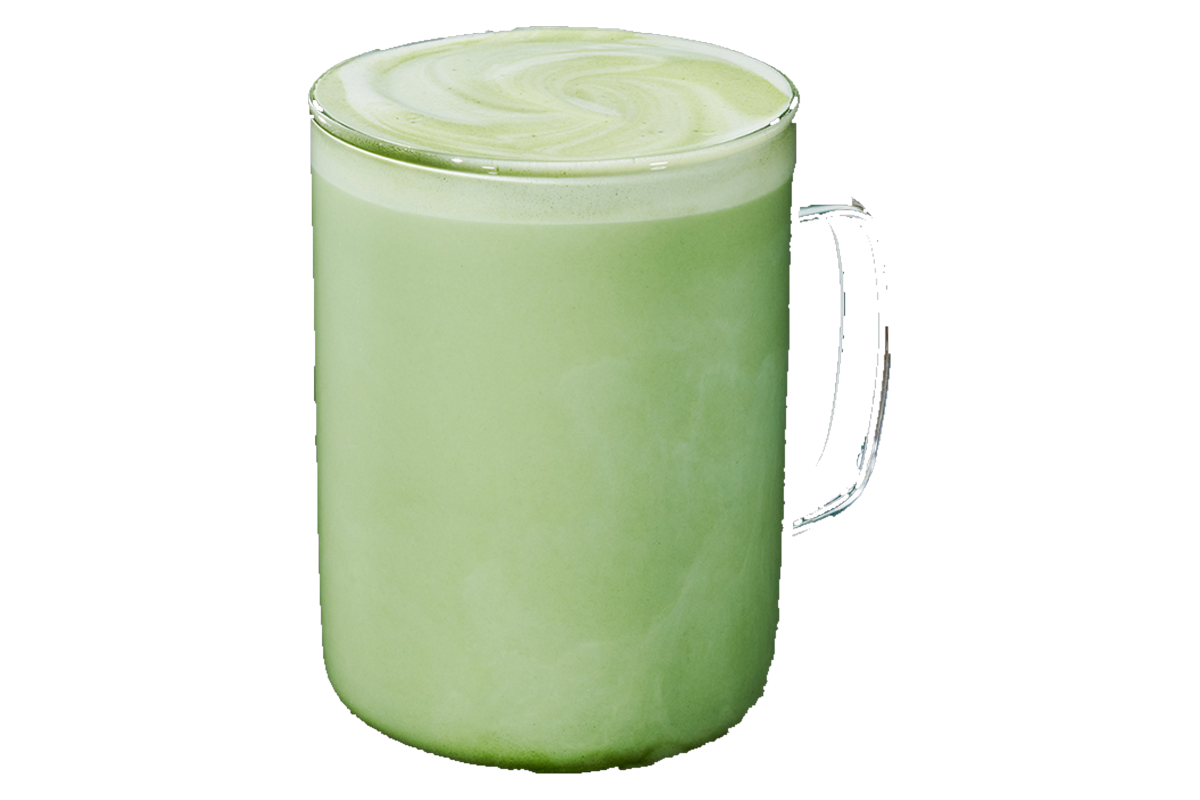 Hot Protein Matcha in a mug