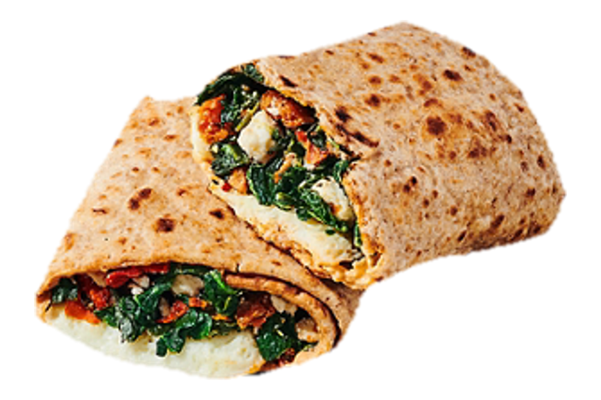 Spinach, Feta and Egg White Wrap
