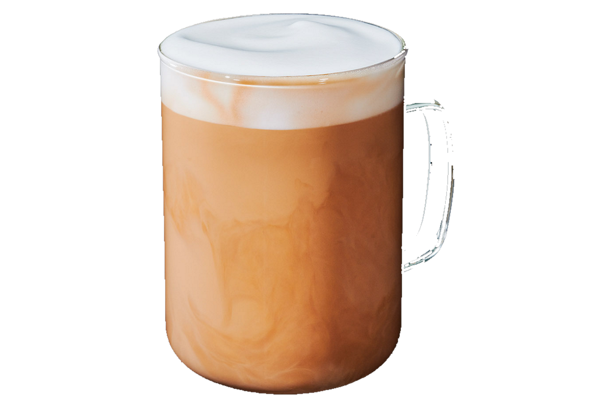 Hot Vanilla Protein Latte in a mug